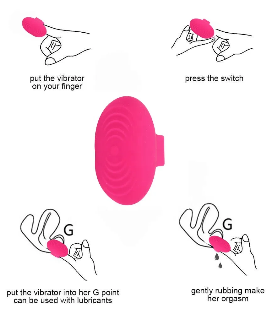 Couples play handheld finger vibrator massager 10 speed mode sex toy finger sleeve vibrators for women clitoris stimulator