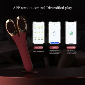 New Styles App Remote Control Silicone G Spot Stimulation Scissor Shape Sex Toys Stationery Funny Sex Scissors Vibrator