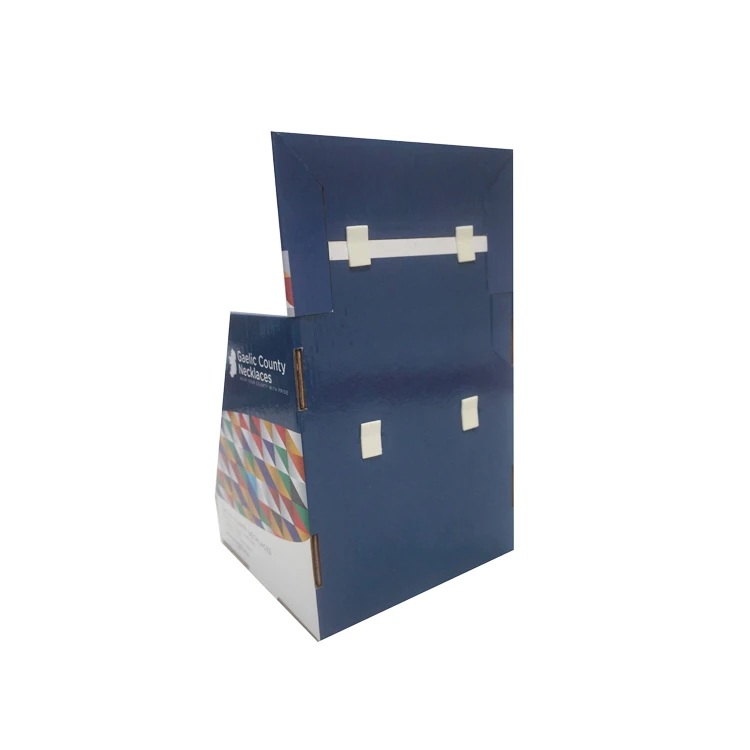 Carton Display Cardboard Display Stand Corrugated Floor Shop Counter Cardboard Display Box With Hook