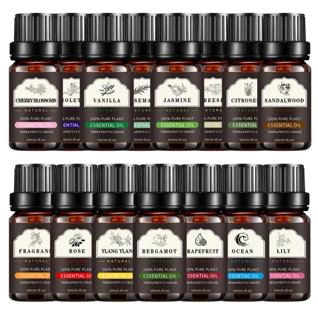 Fragrance Pure Essential Oil Set Gift Box Diffusers Essential Oil Massage Aromatherapy Essential Oil