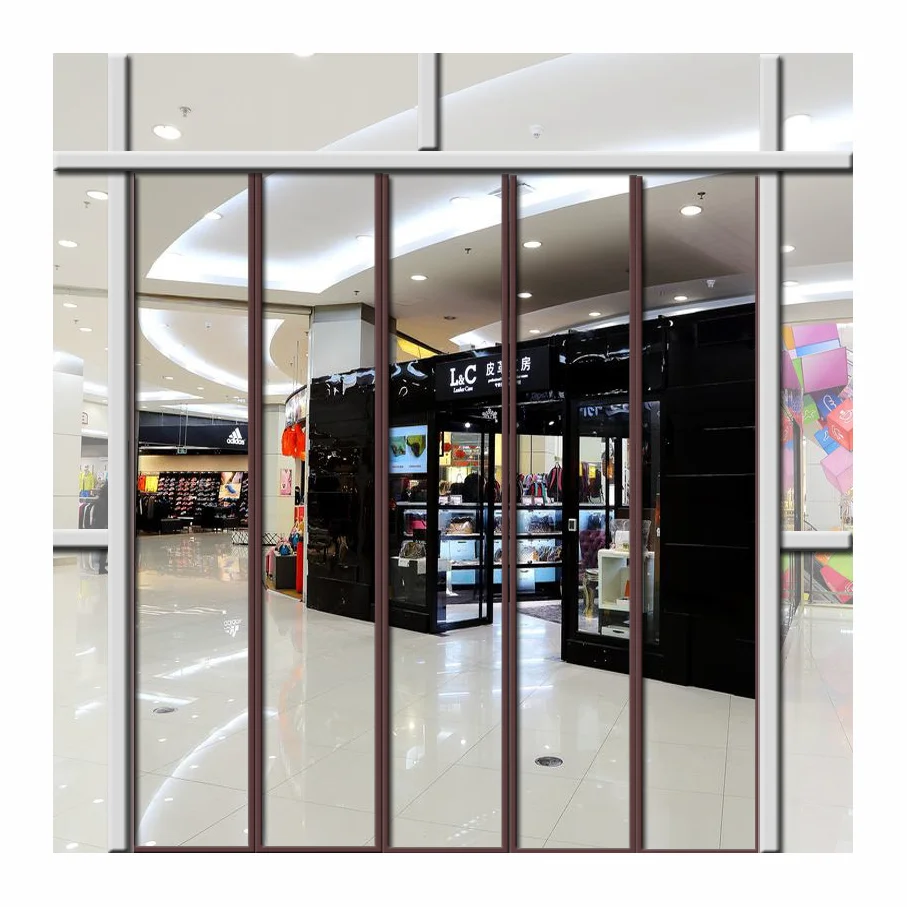 Factory Wholesale Transparent Automatic Close Up PVC Strip Curtain Door, Door Curtain Magnetic