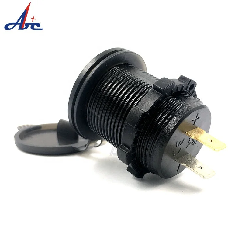 QC3.0 Fast Charger  24V Car Panel Voltmeter Ammeter USB Car Charger with Universal LED Digital Voltmeter Ammeter