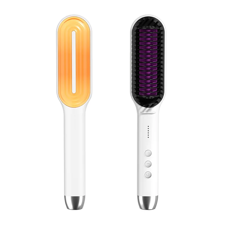 New Negative Ion Hair Straightening Comb, Dual-Purpose Comb, Styling Straightening Iron, Curling Iron