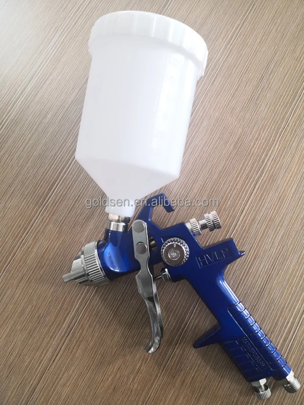 1.4mm 600cc Cup Cheap Hand Held Pneumatic Airless Sprayer Air Blue Colour Sprey Gun Paint Spray Gun Painting Car LVLP H827