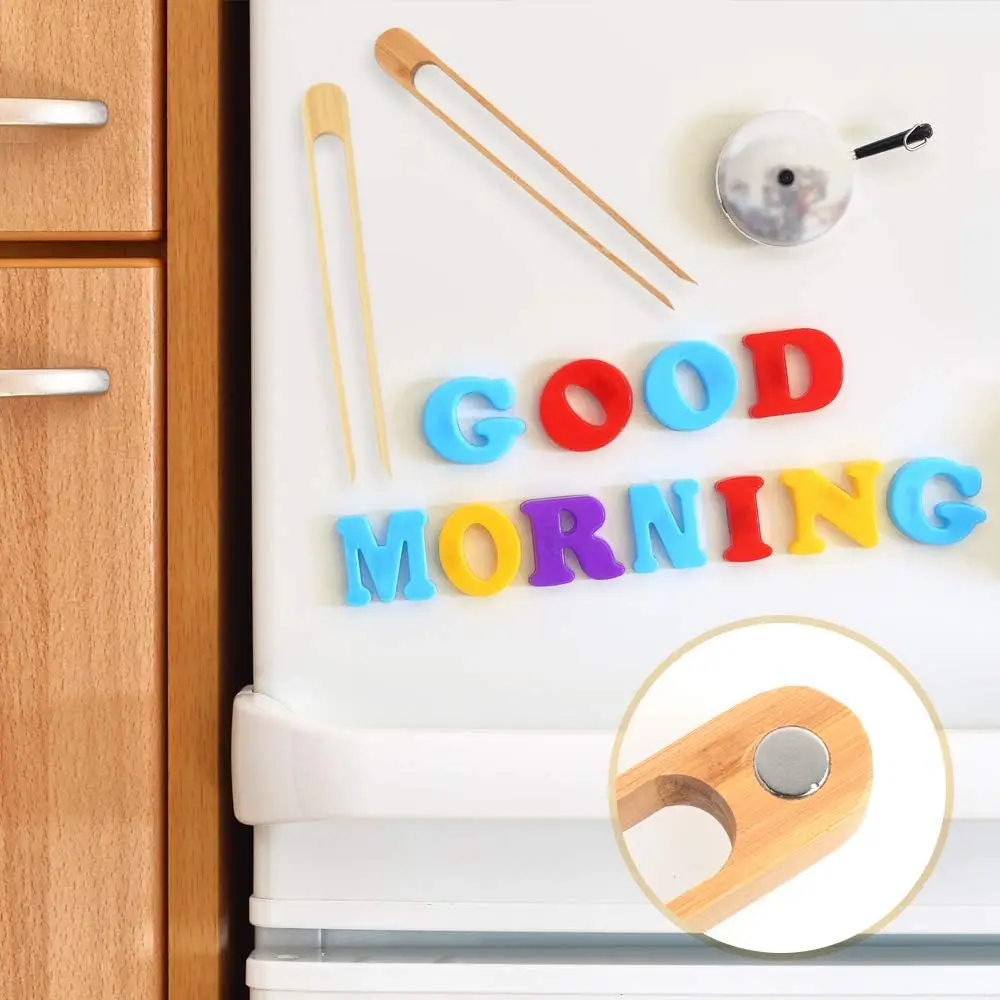 Eco Friendly Bamboo Toast Tongs Custom Wood Toaster Tongs with Anti Slip Design and Cooking Oil Coating for Cooking
