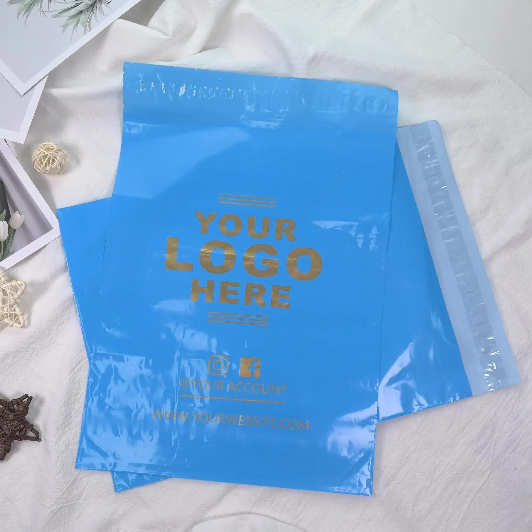 Custom Metallic bubble mailer padded envelopes\/aluminum foil mailing bags\/custom waterproof shipping mailer