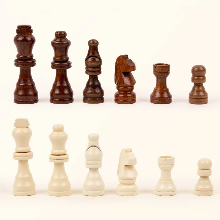 Portable Travel Chess Game classic wooden chess game with Chess Pieces Storage box