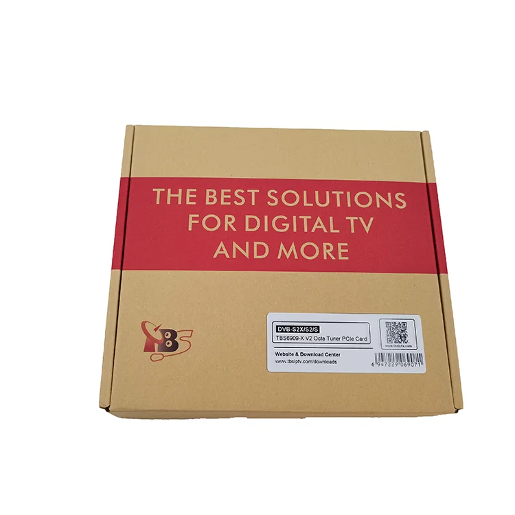 TBS6909-X V2 DVB-S2X 8-channel satellite TV receiving card blind scan TS output CATV