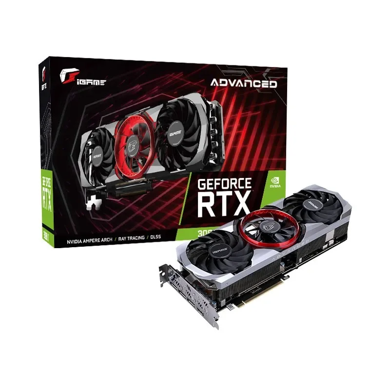 Видеокарта Colorful iGame GeForce RTX 3080 Ti Advanced OC LHR игровая графическая карта для компьютера gpu поддержка rtx 3080ti видеокарты 12