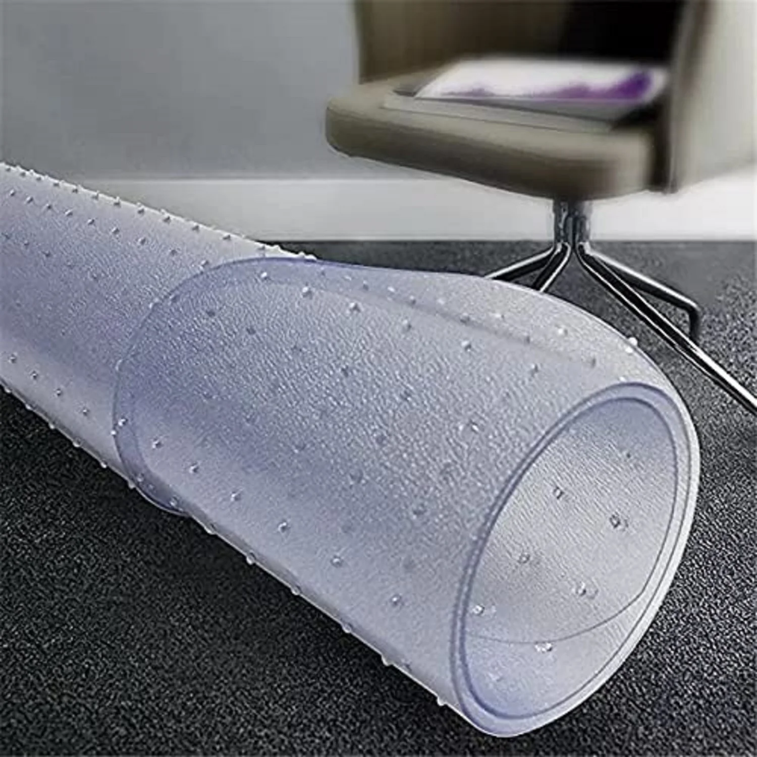 floor protector mat 36'x48' Office transparent PVC chair mat for carpet non slip Clear durable soft glass rectangle with lip