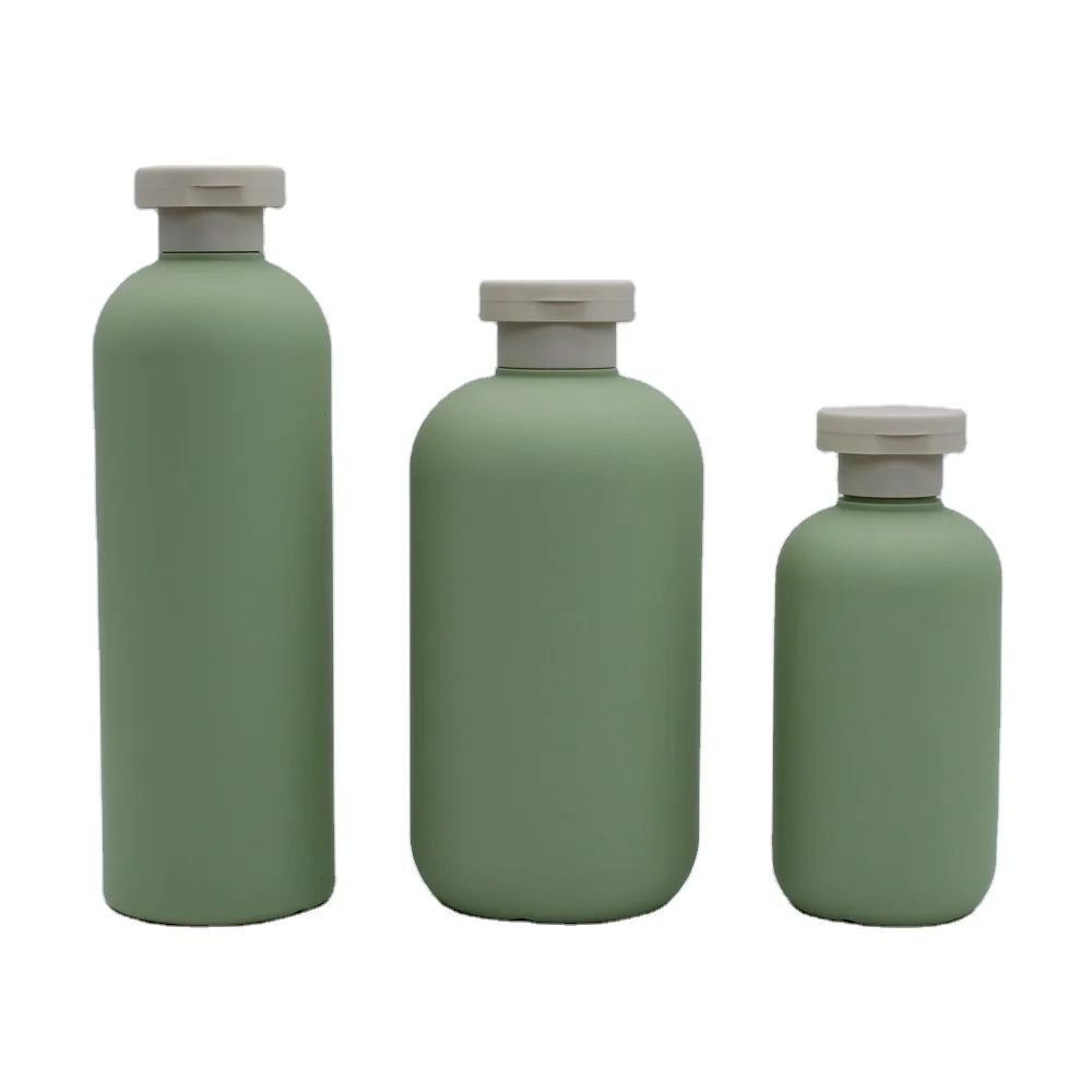 Soft Touch 200ml 400ml 500ml HDPE Plastic Shampoo Bottle Body lotion Packaging