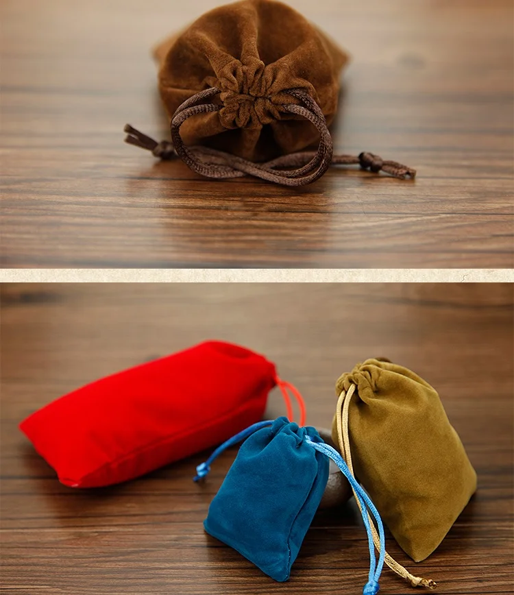 Wholesale High Quality Custom Velvet Gift Bags/Velvet Gift Pouches/Velvet Drawstring Pouch Bag Jewelry Bag