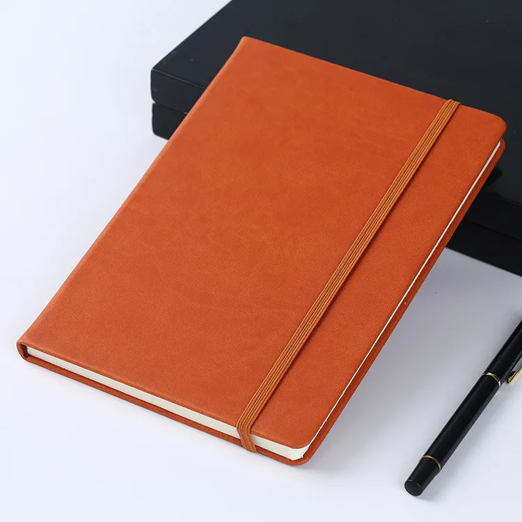 Personalized Custom A5 Daily Agenda Pocket Planner Journal Diary PU Leather Cover Notebook With Elastic Band
