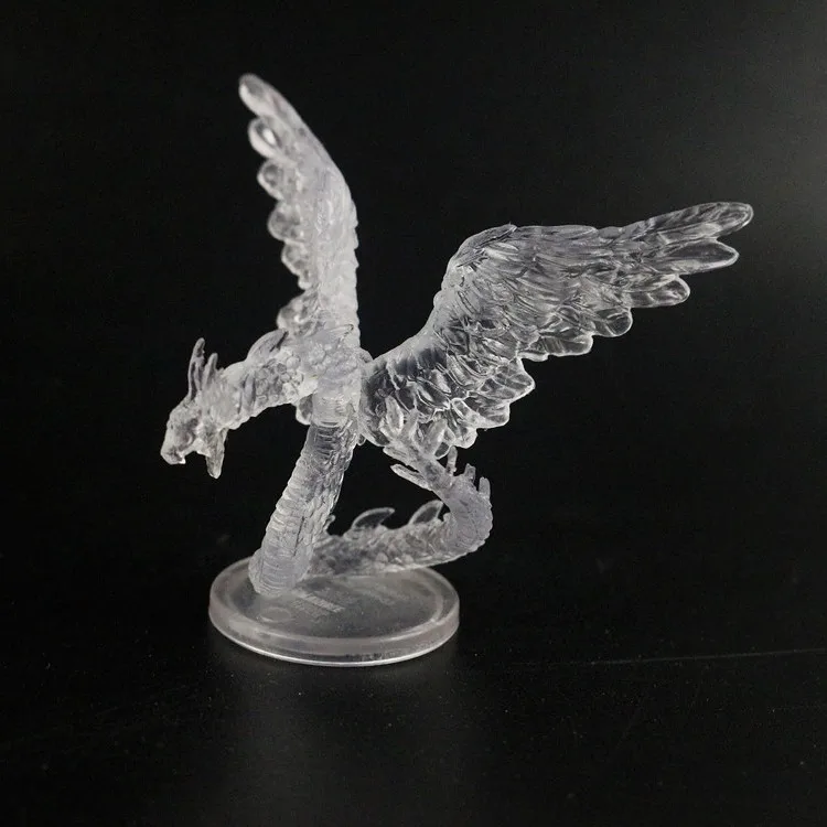 Custom Made Clear PVC figurine mini Translucent PVC board games figurines Unpainted Solider Plastic Miniature