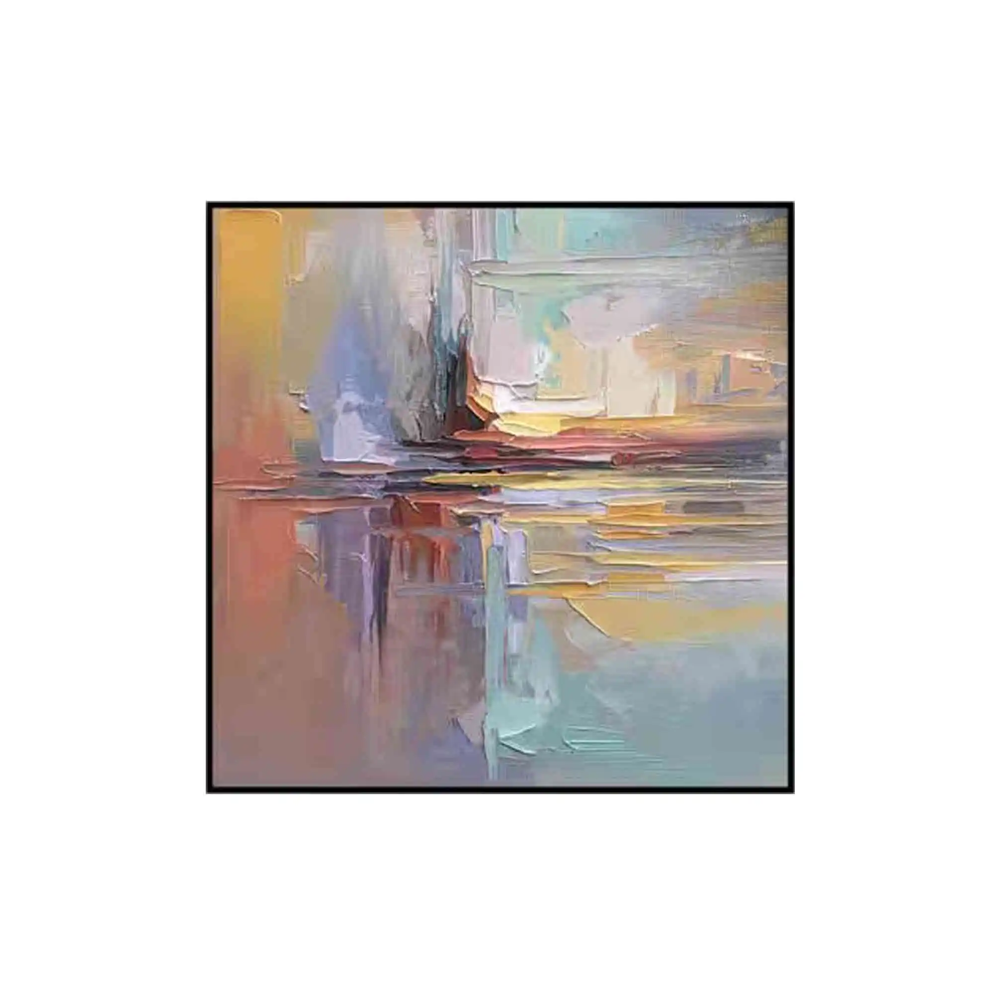 100% hand made abstract oil painting canvas in Shenzhen wall art picture abstract canvas oil painting
