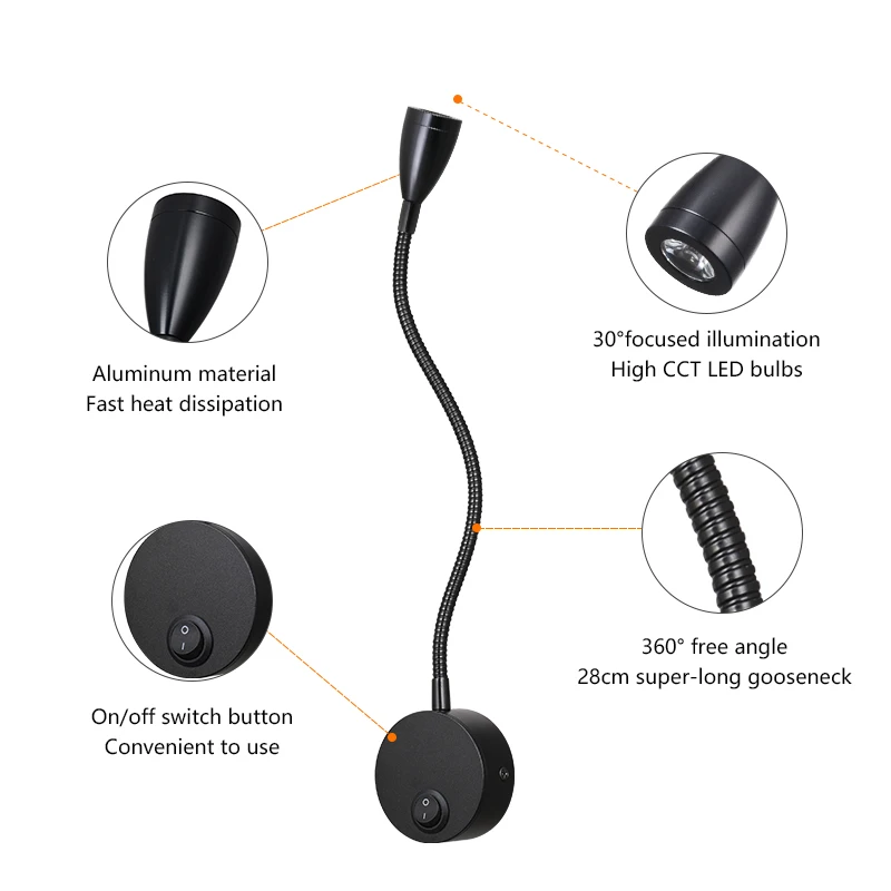 Best Selling Modern Indoor Headboard Wall Light Bedside Wall Light Bed Reading Wall Lamp For Hotel Bedroom