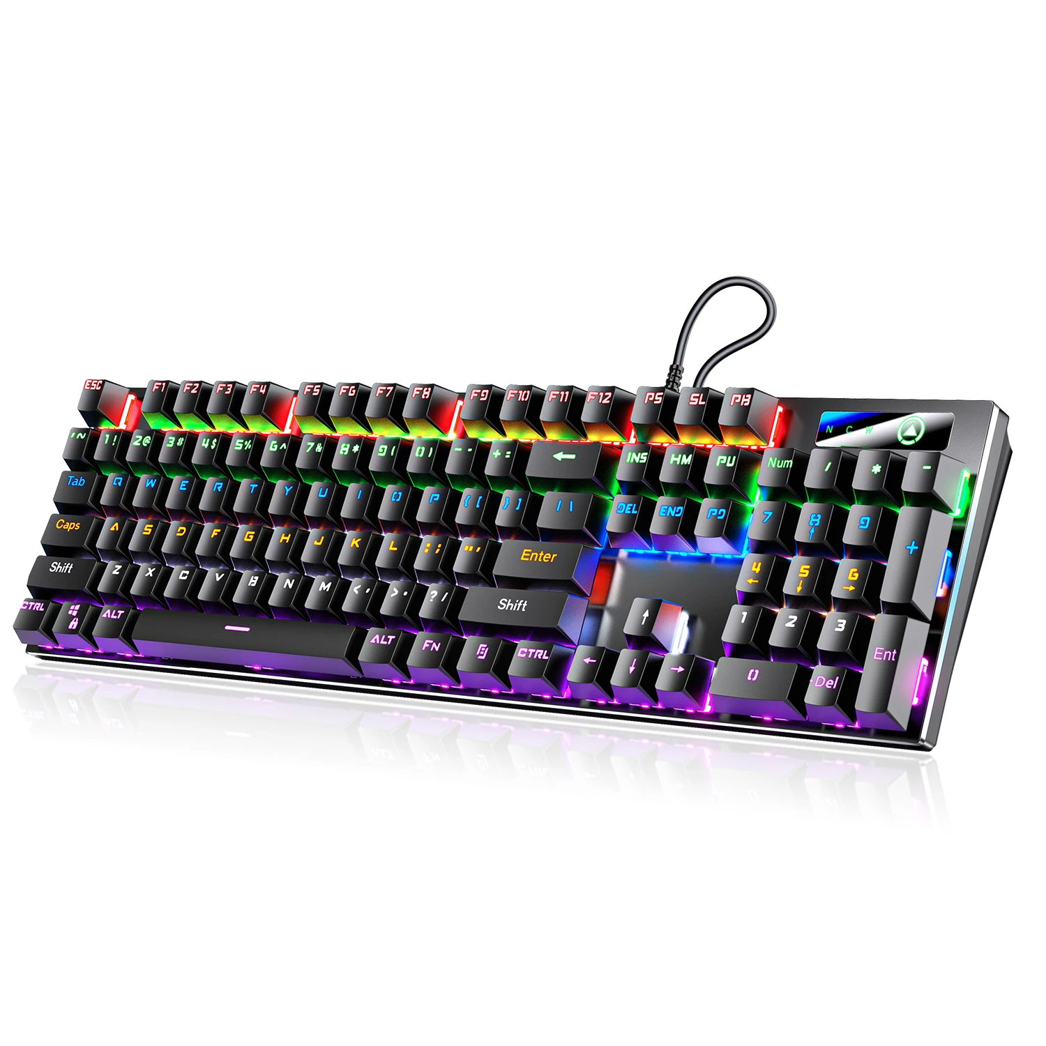 Amazon Best Seller 87 Keys USB Wired Mechanical Gaming Keyboard Desktop Computer Keyboard