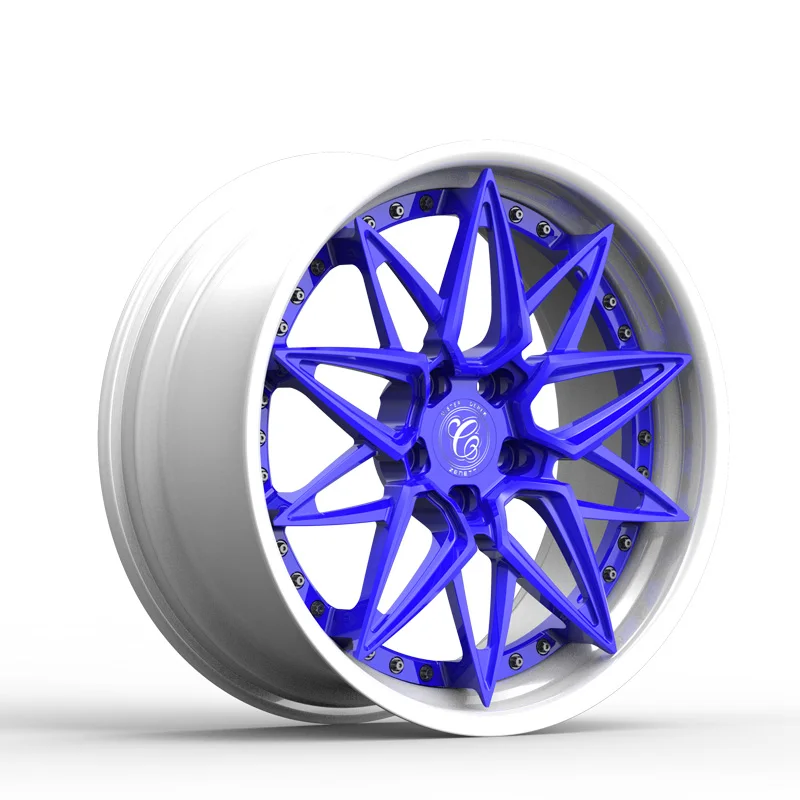 Custom 5 hole 16 17 18 19 20 21 22 inch aluminum alloy wheel 2 piece forged rims rims 5x112 concave wheels Passenger Car Wheels