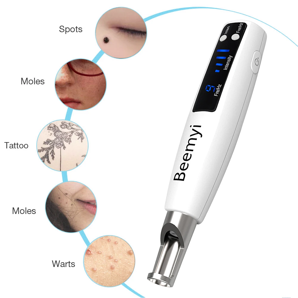 High Quality Red Blue Light Mini Handheld Neatcell Picosecond Laser  Portable Laser Picosecond Pen Home Use Mole Tattoo Removal