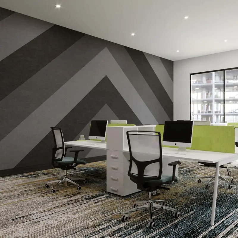 50mm Easy Installation Light Weight Sound Proof Office Solution Flame Retardant Eco Friendly Recycled Acoustic Wall Panels Sheet