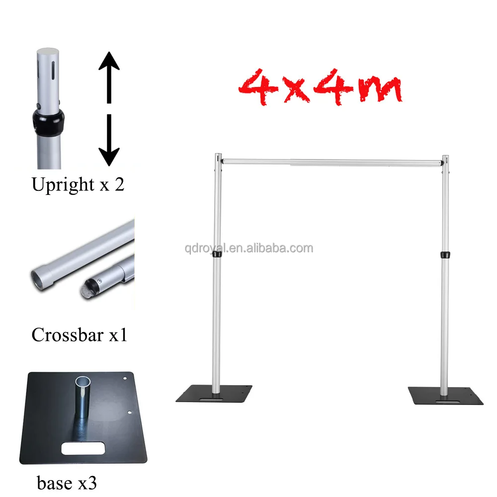 A-MS01Wedding Event Decoration Adjustable Portable Pole Pipe Flower Wall Frame Indoor Outdoor Stage Backdrop Stand