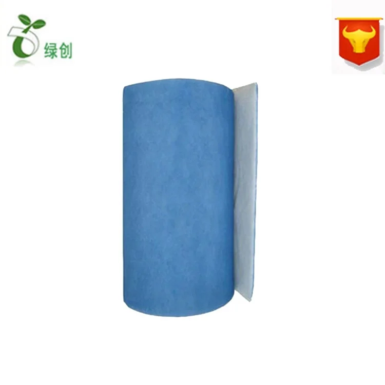 Blue non-woven PP filter sterilization hepa material  filter cloth roll for Elevator ventilation
