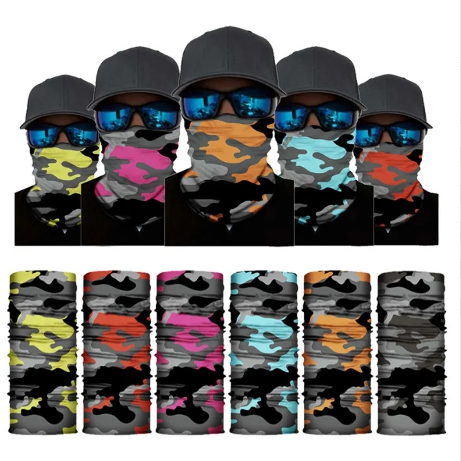 Seamless Neck Gaiter Shield Scarf Bandana Face Mask Seamless UV Protection for Motorcycle Cycling Riding Running Headbands