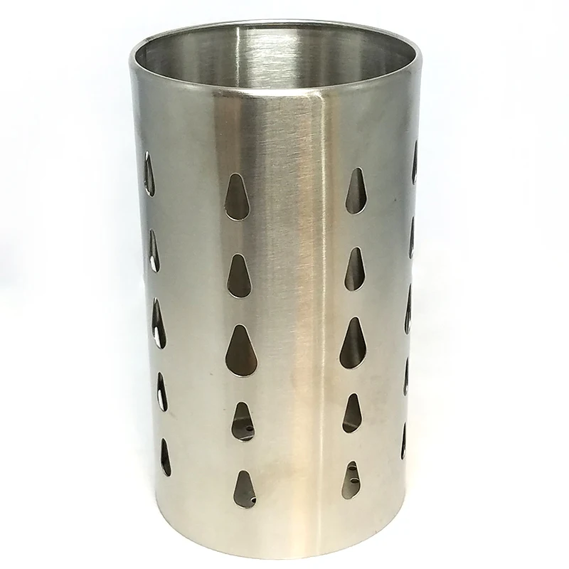
Manufacturers direct stainless steel chopsticks canister tableware storage bucket 