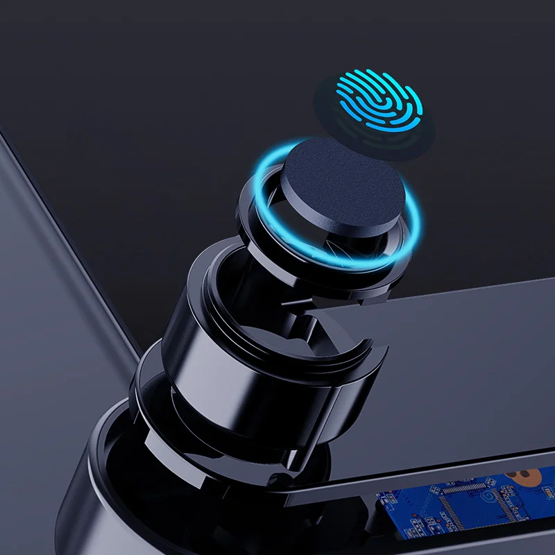 Digital Smart Doorlock Passcode Biometric Home Small Electronic Mini Fingerprint Door Handle Lock