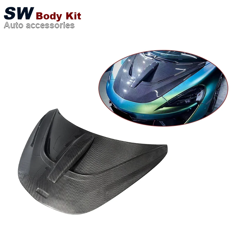 High Quality N Ovitec Style Carbon Fiber Hood For McLaren 540C 540S 570GT Upgrade Performance Kit Car Hood Car Accessories