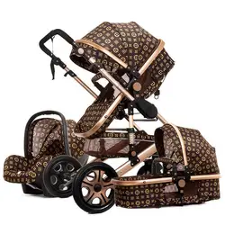 Babyfond Fast Shipping Door To Door Luxury Baby Stroller 3 in 1 poussette 3 en 1 bebe