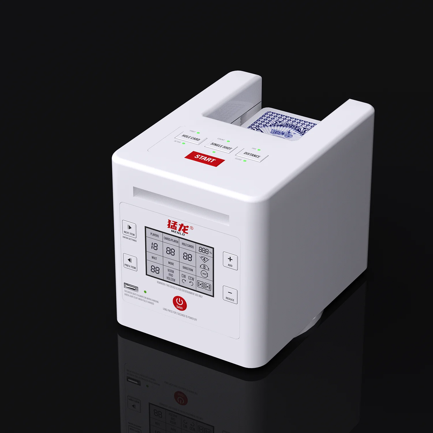 Wholesale Custom ABS Material Card Dealer Machine Universal Rotating Playing Card Tool for Home Licensing for Card Players