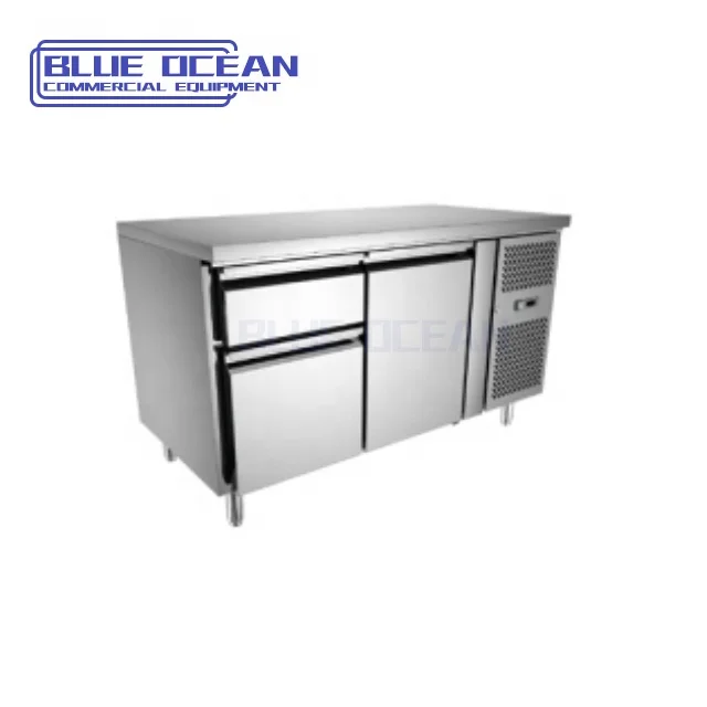wholesale 2 drawers 1 door refrigeration freezer fridge storage drawers Kitchen Workbench Equipment Refrigeration