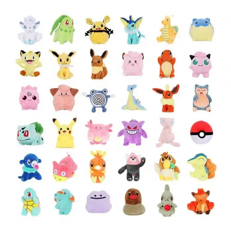 Newest Wholesale 94 style 8 Inch High Quality Pokemoned Plush toy with tag