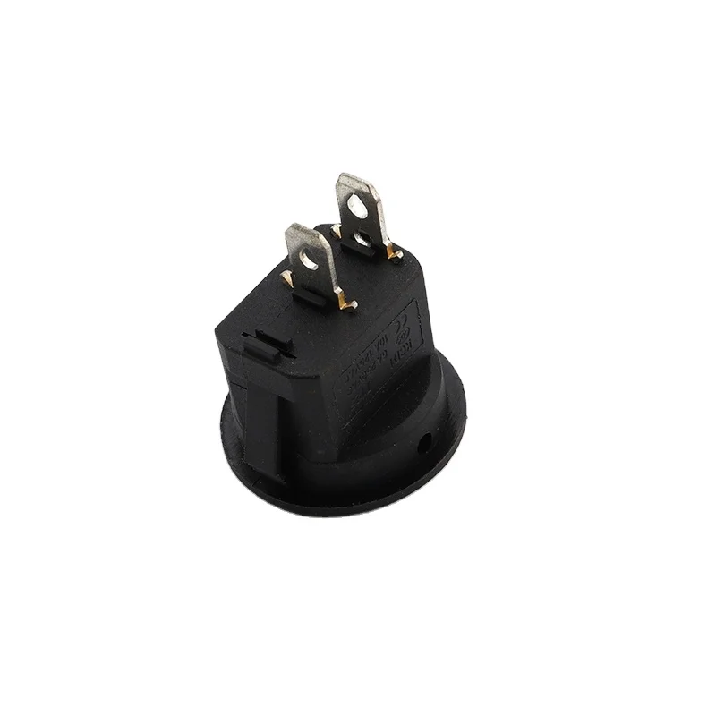 KCD1 T125 верхней круглый нижняя квадратный 23 мм 2 pin 2 положение ВКЛ-ВЫКЛ кулисный переключатель 6A 250V
