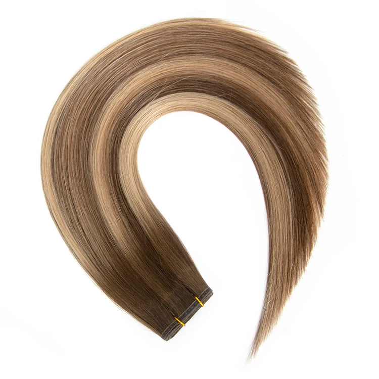 2023 new Russia virgin hair human hair extensions flat weft in stock fast shipping for women