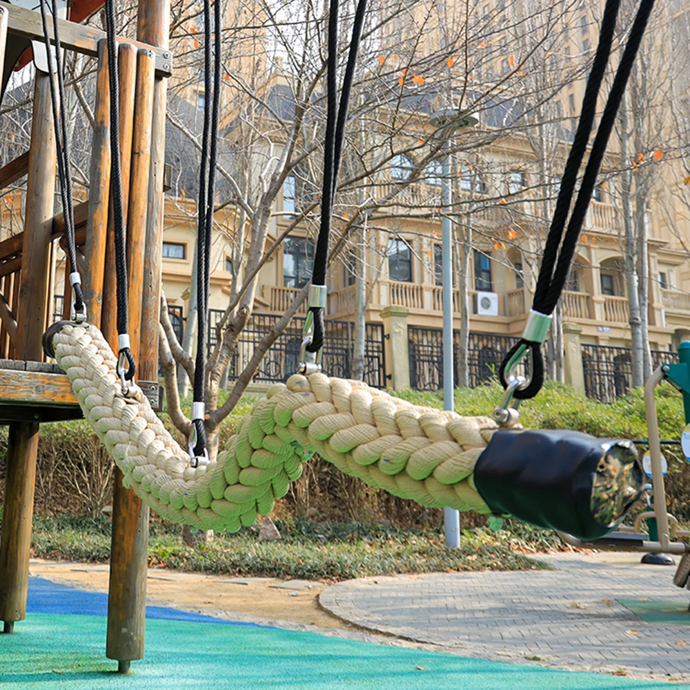 Children Outdoor Rope Climbing Playground Swing Bridge