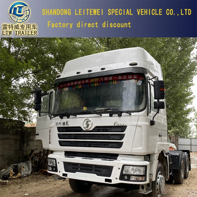 Used Original schman f3000 tractor truck 6*4 container semi trailer tractor head truck price for sale