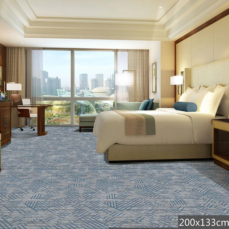 HJ eco-friendly marine carpet decoration tufted printed wall to wall carpet rolls for hotel room carpet