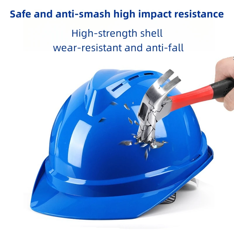 V-shaped ABS anti-smash, anti-collision, anti-static and durable industrial grade safety helmet