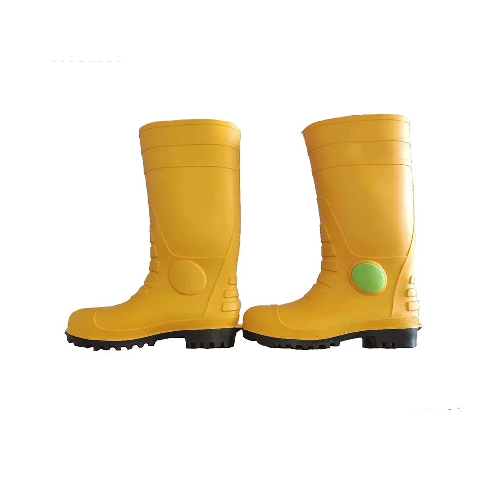 anti-slip wellington cheap unisex thick soled PVC safety Rain custom boots safety gum boots work for men