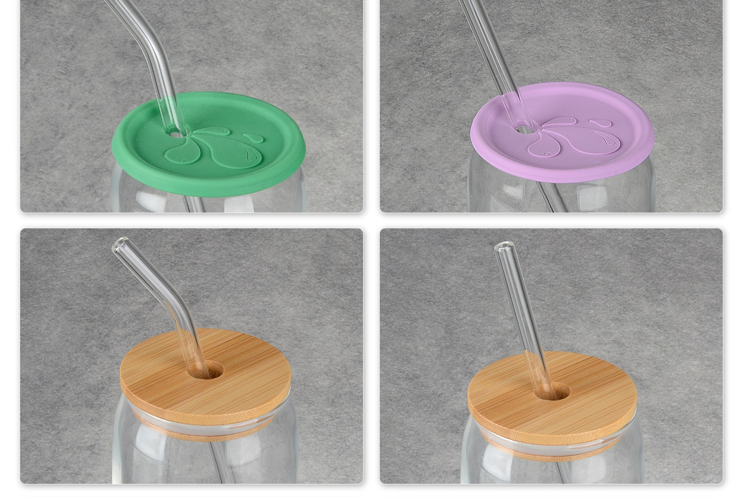 custom logo beer glassware set of 6pcs beer glasses soda cup can shape glass 16oz glass beer can with lid and straw