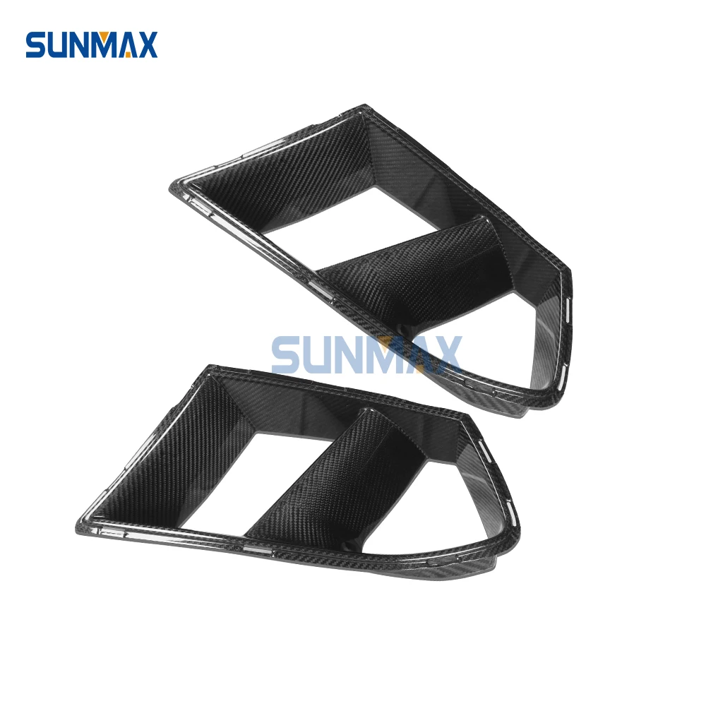 Sunmax передний бампер воздухозаборник боковые вентиляционные отверстия сухое углеродное волокно для BMW M3 G80 M4 G82 G83 комплект внешней отделки автомобиля 2021-2023
