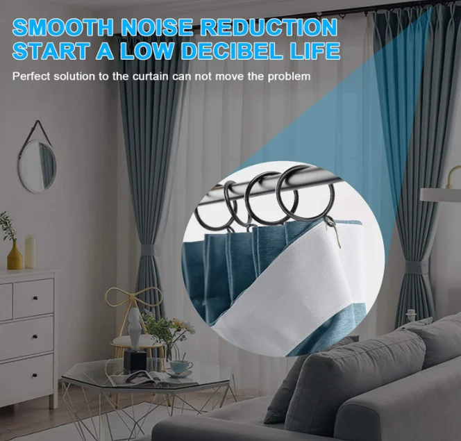 Factory wholesale black curtain ring rust-proof moisture-proof curtain ring metal curtain ring