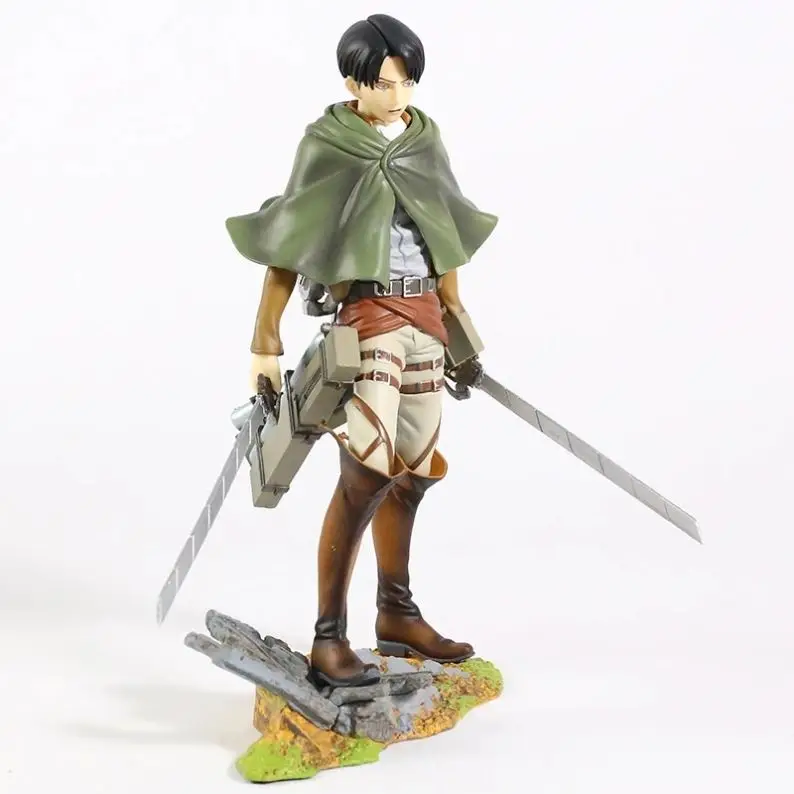 20CM Anime Attack on Titan 1/8 Levi Rivaille  Ackerman action figure PVC  Collectible Model Kids Toys Doll