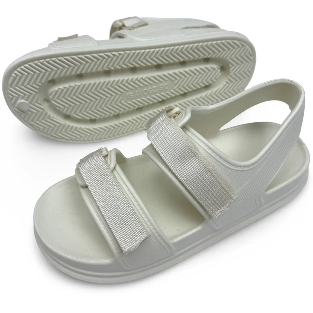 Bosirui New Outdoor Fashion Footwear Thick Soled Ladies Sandals Slippers Upper EVA Pure Artificial Leather Round Summer Slippers