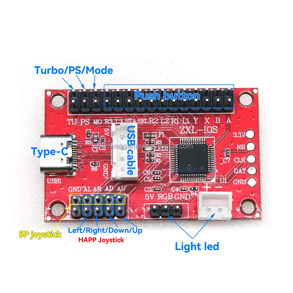 Для ПК PS3 IOS игра DIY Kit аркадная палка Нулевая задержка USB энкодер плата SANWA Джойстик контроллер кнопок инструментарий