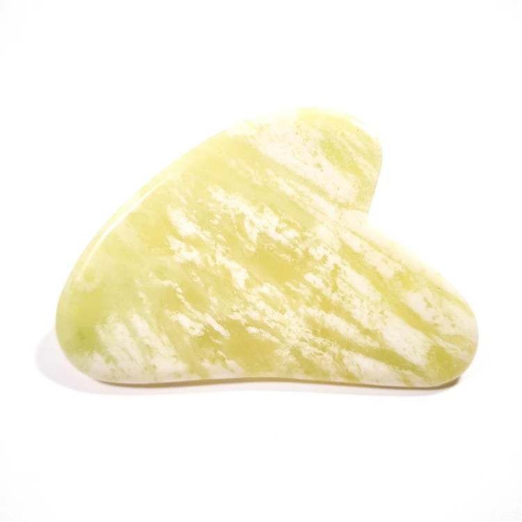 HZ Factory Price Massager GuaSha Tool,xiuyan Jade Gua Sha Face Scraper for Body and Face Massager With Box