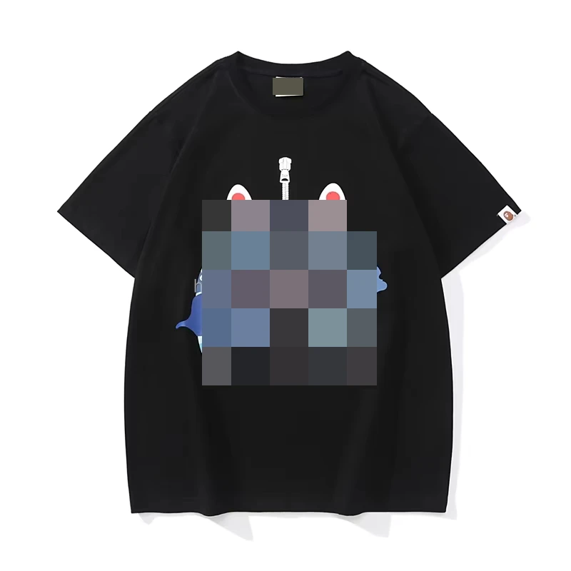 2024 Fashion New Top Quality New Style Brand Fashion Designer T Shirt Men Trendy Loose Printed Bapees T Shirt Casual Sports T-sh