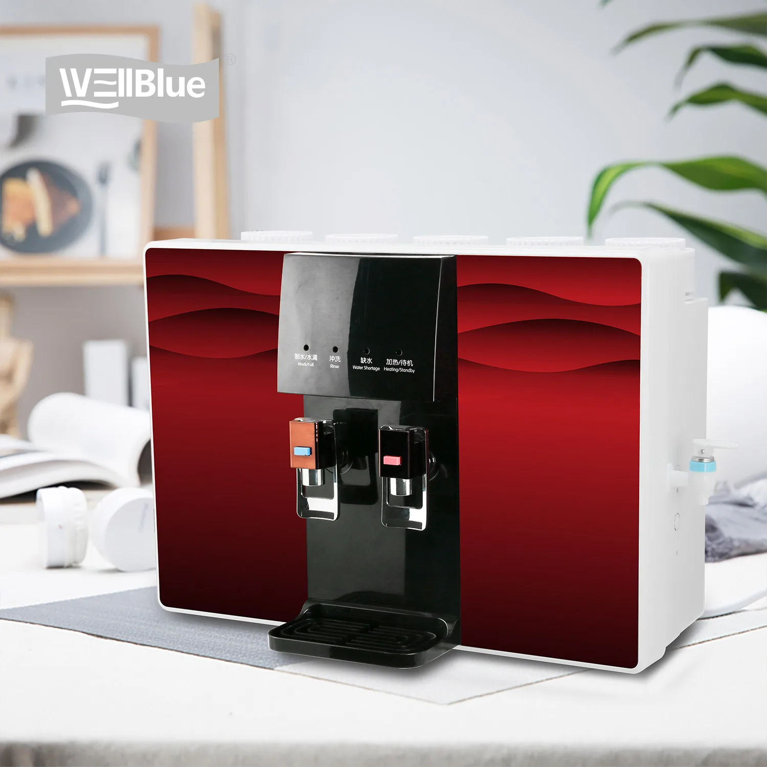 Chinese supplier ro water purifier material home water filter machine alkaline ro water purifier countertop